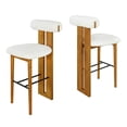 thumbnail image 2 of Renee Tabouret de Bar Moderne d'Intérieur, Blanc, 2 of 12