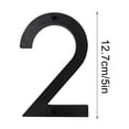 thumbnail image 2 of Meitianfacai 5 Inch Modern Metal House Numbers Black Door Number House Address Letters And Numbers For Outside Signs, 2 of 5