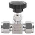 thumbnail image 4 of Fosa Robinet d'Eau de Commande en Acier Inoxydable Robinet à Aiguille Durable, Délicat pour une Connexion Forte Eau Gaz Liquide Installation Répétable à Haute Pression, 4 of 8