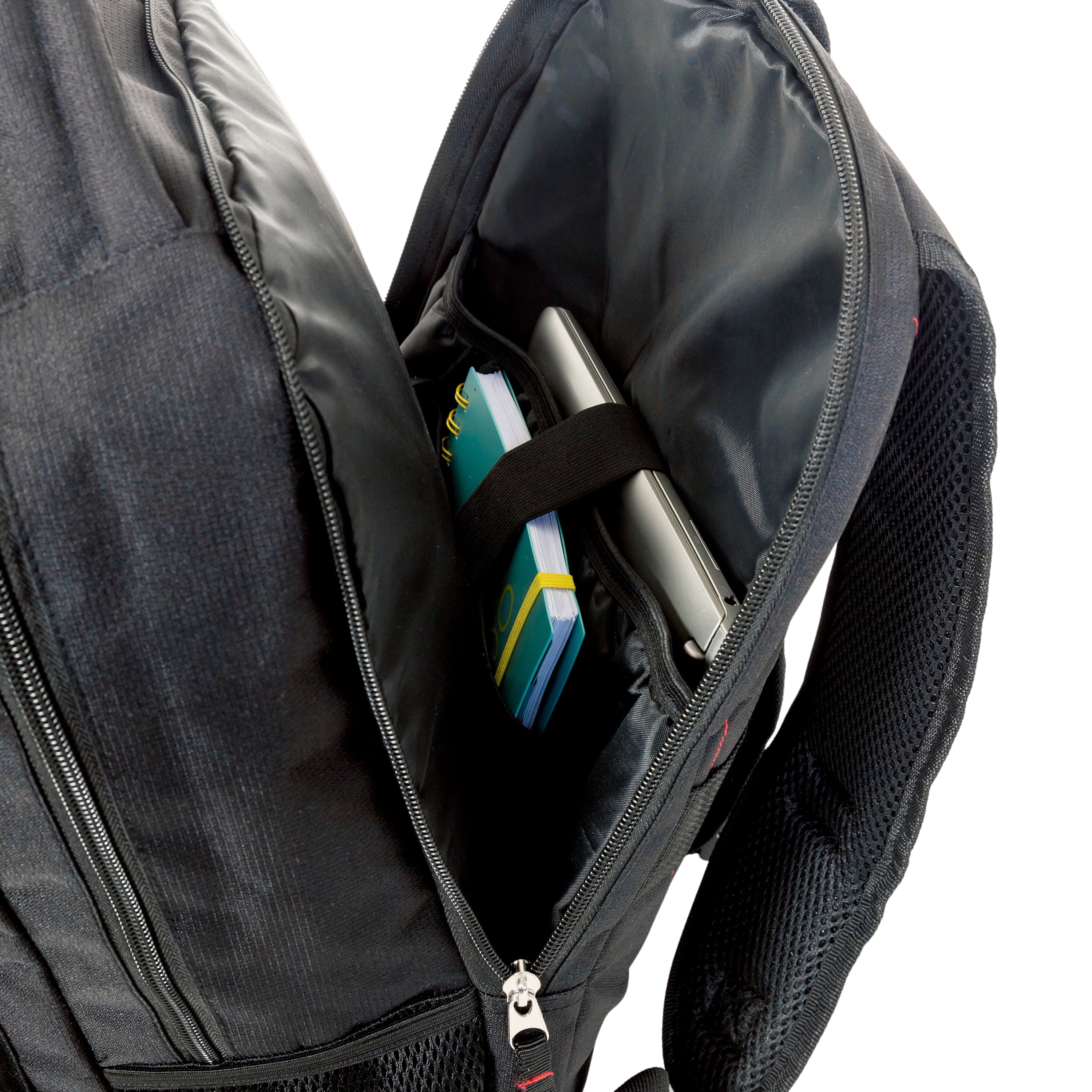 Sac à Dos Scolaire Noir CANADA avec Compartiment pour Ordinateur