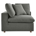 thumbnail image 5 of Modway Commix 4 Piece Down Filled Overstuffed Sectional Sofa Set in Gray, 5 of 5
