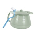 thumbnail image 4 of Tachiuwa Portable Spittoon Bedside Urinal Portable Handle Multifunction with Brush Toilet green, 4 of 9