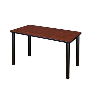 Regency MT4224CHBPBK 42 X 24 Po Kee Training Table - Pattes de Poteau Cerise et Noires