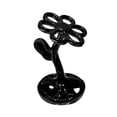 thumbnail image 1 of Ceramic Flower Toothbrush Holder - Multifunctional Storage Rack | Space-Saving Large Capacity | Bathroom, Kitchen, Bedroom Use | Easy to Clean | 1 Pack, 1 of 2