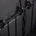thumbnail image 5 of vidaXL Garden Storage Box 180L Black PP Rattan, 5 of 5