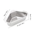 thumbnail image 3 of CUITING Passoire de Cuisine en Acier Inoxydable Triangle Égouttoir d'Angle Filtre Triangulaire pour Déchets de Cuisine Légumes Fruits Aliments Plateau de Séchage TG, 3 of 6