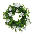 thumbnail image 1 of DOLITY 12 Inches Eucalyptus Wreath Garland Artificial Leaves Fake Flower Artificial for White, 1 of 8