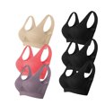 thumbnail image 1 of Timegard 6pc Sports Bras for Women Plus Size High Support Wireless Breathable Mesh Workout Running Bras, 1 of 2