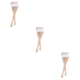 thumbnail image 4 of maskred Soft And Comfortable Tights High Stocking Stretchy Warm Fashionable Easy To Wear Nylon Compression Stockings Open Toe-Skin Color XL 3Set, 4 of 6