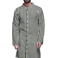 thumbnail image 2 of Atasi Kurta Pyjama Imprimé pour Hommes Style Asymétrique Vêtements d'Été Décontractés, 2 of 2
