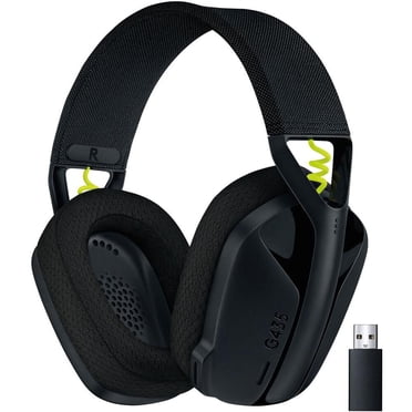 Logitech G435 LIGHTSPEED, casque gaming sans fil et Bluetooth - Casque léger supra-auriculaire, micros intégrés, batterie de 18 h, Dolby Atmos, PC, PS4, PS5, Nintendo Switch/Switch 2, mobile