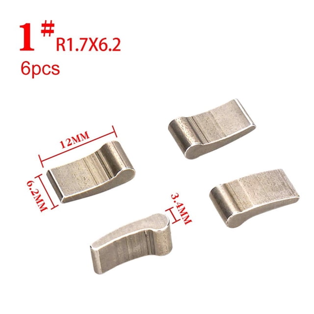 6Pcs Mountain/Road Bike Wheel Cassette Hub Body Pawls Kit Bike Parts R1.7*6.2(Type1)