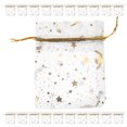thumbnail image 2 of CIMAXIC Party 100PCS Organza Drawstring Bags Breathable Mesh Pouches with Star and Moon Pattern for Jewelry Presents and Party Favors,3.54"X2.76"X0.2", 2 of 4