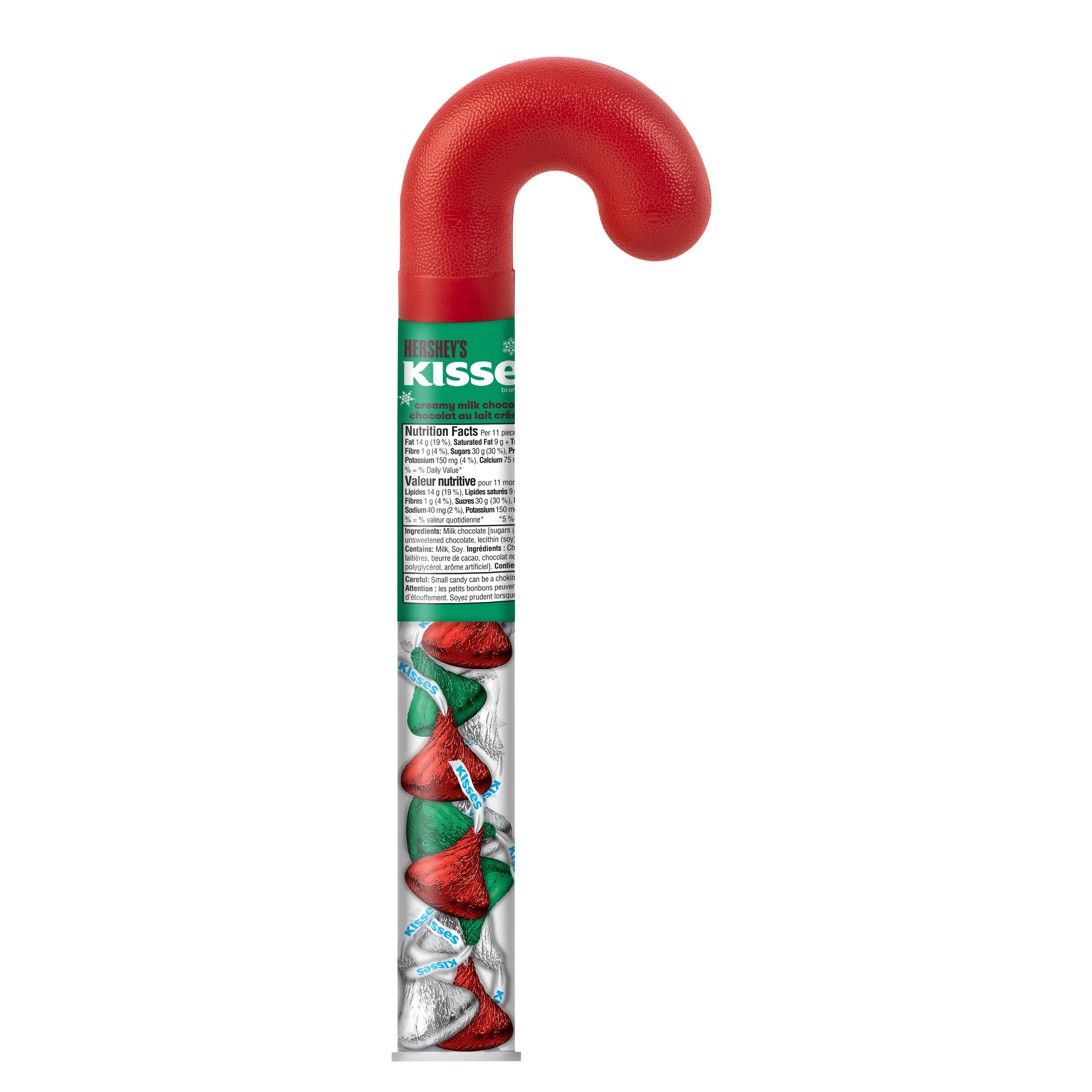 Hershey's Kisses Milk Chocolate Cane 50g, 33pk