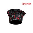 thumbnail image 3 of CNKOO 2Pcs Tall Bakery Chef Hat Waiter Professional Multiple Colors Cook Hats, 3 of 6
