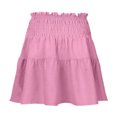 thumbnail image 4 of Women's High Waist A Line Mini Skirt - Flowy Pleated Ruffles, Cute Style for Summer Dating - S-XXL Sizes, 4 of 4