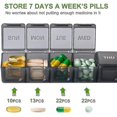 thumbnail image 1 of Jinsinto Extra Large Weekly Pill Organizer, Xl Daily Pill Cases, 1 of 5