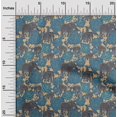 thumbnail image 2 of oneOone Rayon Medium Blue Fabric Animal Sewing Craft Projects Fabric Prints by Yard 56 Inch Wide, 2 of 4