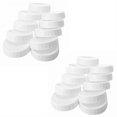 thumbnail image 2 of 20Pcs Plastic Storage Caps Lids Ribbed for 86mm Standard Regular Mouth Mason Jar Bottle, 2 of 7