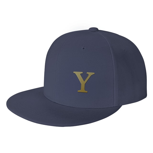 ZICANCN Alphabet Y Pattern Baseball Caps, Trucker Hats for Men And Women, Adjustable Breathable Flat Caps, Navy Blue