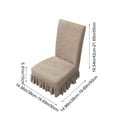 thumbnail image 3 of EGNMCR Home Decor, Short Skirt Home Chair Covers Cushion Backrest One Dining Chair Covers Universals Stool Covers Seat Covers Stretch Dining Table Chair Covers Cover Cover Flock Stools Cover Cover, 3 of 6