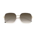 thumbnail image 2 of Time & Tru Ladies Gold Square Aviator Sunglasses, 2 of 5