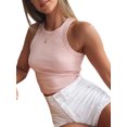 thumbnail image 5 of SAYOO Women Fashion Solid Color Tank Top Stylish Sleeveless Crop Top, 5 of 5