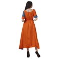 thumbnail image 4 of Moomaya Robe de Soirée à Manches Courtes en Viscose Style Santoon à Encolure Dégagée pour Femmes, 4 of 4
