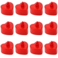 thumbnail image 1 of MasteelfCA 1 Sac 48 Pcs Lampes à Bougie Électrique à Cœur Lumineuses à DEL Bougies Chauffe-Plat (Rouge), 1 of 7