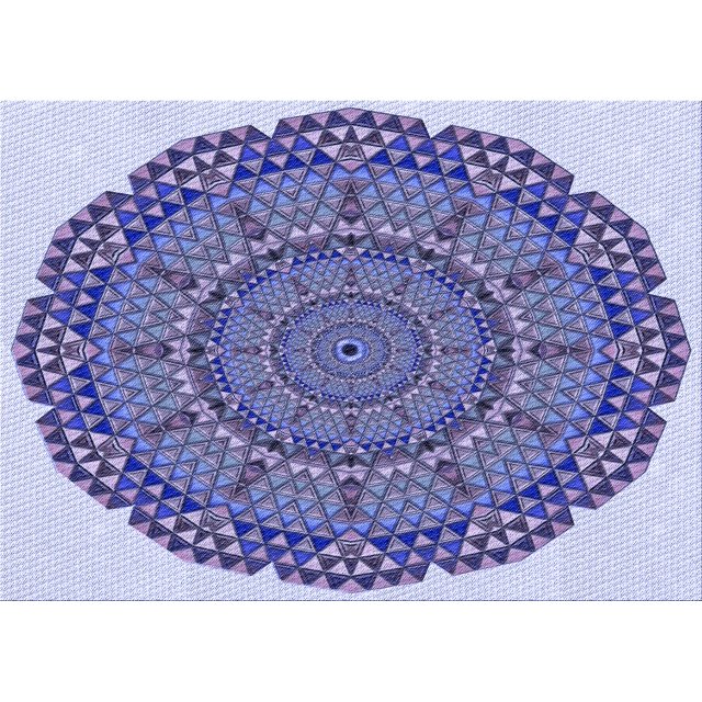 Ahgly Tapis Rectangulaire Lavable en Machine Intérieur Transitionnel Violet Pervenche Profond, 7 Pieds x 9 Pieds