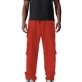 thumbnail image 2 of Plebaso Pantalon Cargo pour Homme, Pantalon de Randonnée Décontracté à Cordon, Léger, Uni, Pantalon de Travail d'Extérieur pour Homme, 2 of 5