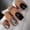 Cercueil Doux cool Fissures Noir, variante sur Fofosbeauty 24 Pcs Ongles Postiches Autocollants, Faux Ongles pour Cadeaux, Forme Coffin Doux Cool Fissures Noir