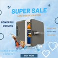thumbnail image 1 of Chok Réfrigérateur de Voiture 6 L Chaud et Froid 1X Mini-Frigo Compact et Élégant avec Porte Réversible et Contrôle de Température Réglable, Convient pour Voiture, Maison, Bureau et VR, 1 of 7