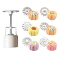 thumbnail image 1 of LSLJS Circular Flower Mooncake Molds Set, Mooncake Decoration, Cake Mould, 1 of 9