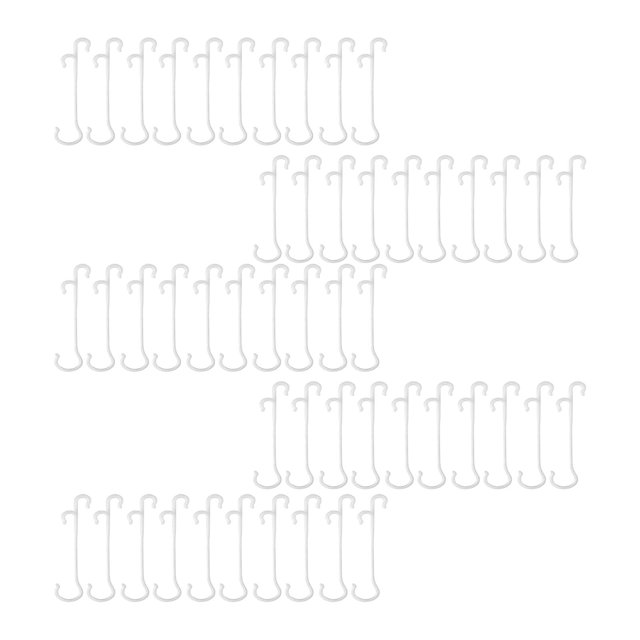 Almencla 50 Morceaux de Plants de Tomates Support Crochet Réutilisables Nouvelles Formes de Croissance Support Flexible 16cm