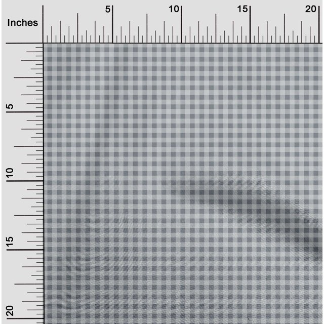 oneOone Cotton Flex Fabric Gingham Check Print Fabric By Yard 40 Inch Wide