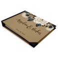 thumbnail image 2 of Darling Souvenir Brown Floral Printed Wedding Guest Book Hardbound Cover Sign In Book Registry Scrapbook-9 x 12 Inches, 2 of 5