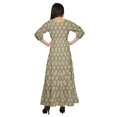 thumbnail image 3 of Moomaya Robe Longue à Col Rond à Manches 3/4 pour Femmes Grande Taille Vêtements d'Été, 3 of 3