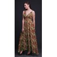thumbnail image 5 of Bimba Robe Longue à Imprimé Floral pour Femmes, Bretelles Spaghetti, Col en V, Maxi, Tenue de Plage - Xxx-Grand, 5 of 5
