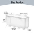 thumbnail image 3 of Oleegame 2PC Kids Snack Boxes For School Storage Box Transparent Tape Cover Buckle Multi Functional Household Storage Container Clear, 3 of 9