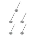 thumbnail image 3 of ZLight Ballpoint Pens Metal Wedding Ball Pen Guest Smooth Writing Tool Bank Counter Business Office Accessory Big Jewel/Silver 5Set, 3 of 6