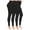 Black (Pack of 2), variant on Comfy Leggings - Brushed Tummy Control 5" High Waist & Normal Waist Full Length Active Leggings for Women - Dog Print - L-XL