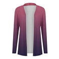 thumbnail image 3 of Pisexur Veste pour Femmes, Cardigans à devant Ouvert, Manteaux Trench, Vestes d'Automne, Mode pour Femmes, Cardigan Imprimé à Manches Longues, 3 of 5