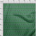 thumbnail image 3 of oneOone Georgette Viscose Green Fabric Ikat Craft Projects Decor Fabric Printed By The Yard 42 Inch Wide, 3 of 4