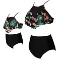 thumbnail image 2 of Girls Swimsuit High Waisted Two Pieces Bikini Set Swimwear Bathing Suits, 2 of 7