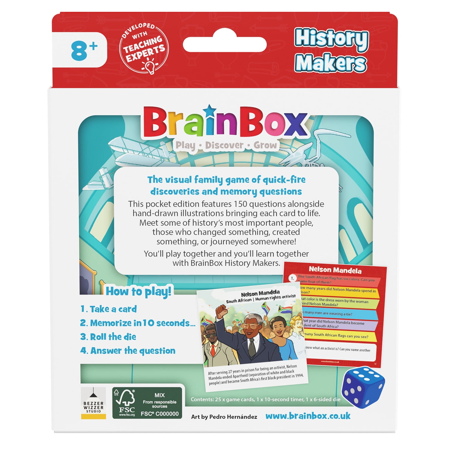 BrainBox Pocket – History Makers Educational Card Game (EN)