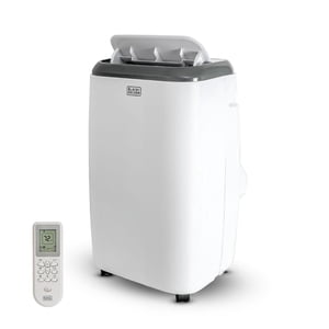 BLACK+DECKER portatif Air Conditionneur, 8,000 BTU ASHRAE 128 (5,000 BTU SACC/CEC)pour les chambres jusqu'à 350 Unité de base, portable AC avec la télécommande à fonction complète & Kit de fenêtres, BPT05WTBA, blanc