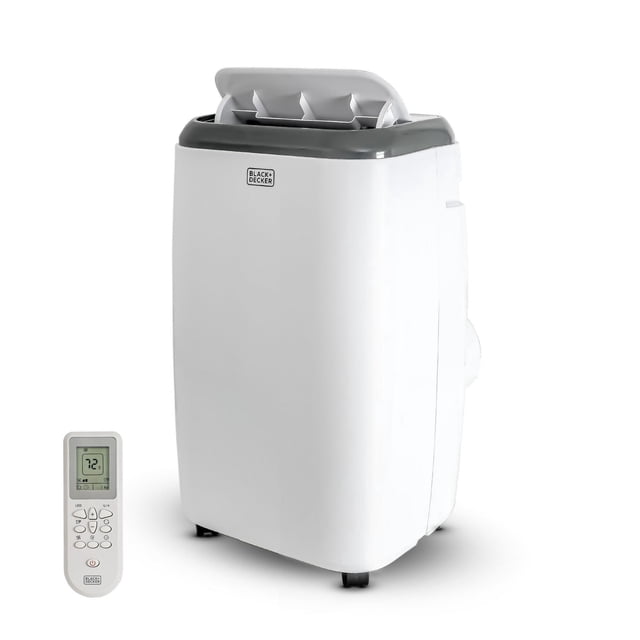 BLACK+DECKER Portable Air Conditioner, 8,000 BTU ASHRAE 128 (5,000 BTU SACC/CEC)for Rooms Up To 350 Sq. Ft., Portable AC with Full Function Remote Control & Window Kit, BPT05WTBA, White