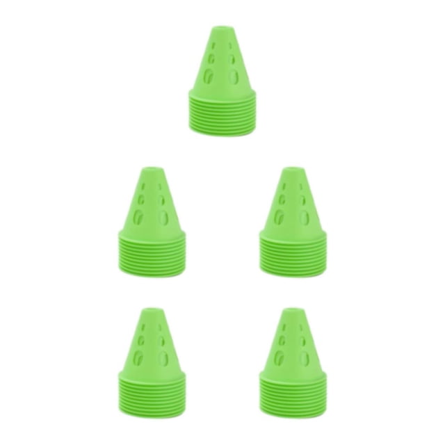 relayinert 10pack/lot Soccer Training Cone Versatile Marker For Stadium Marking And Agility Training Durable green 5Set