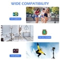 thumbnail image 4 of Adjustable 62" Cell Phone Tripod, Professional Phone Tripod For Live Streaming, Vlogging, And More - Compatible with iPhone and Android, 4 of 6